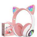 Wireless Cat Ears Headphone Pink