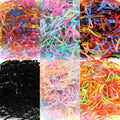 2018 New Random 500PCS colorful baby hair holders rubber bands elastics for girls