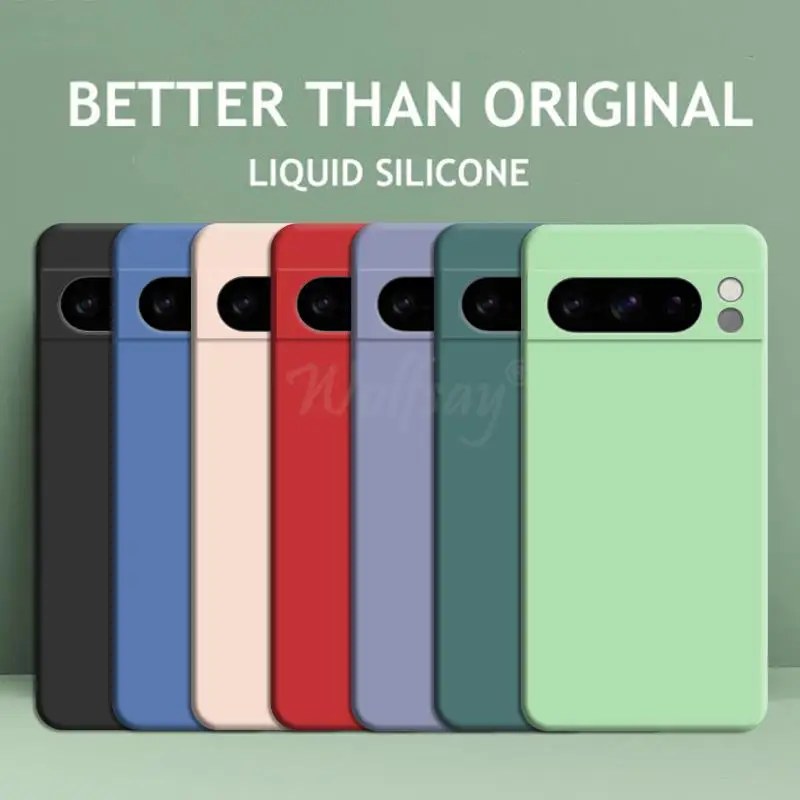 Google Pixel 8 Pro case liquid silicone TPU protector for Pixel 10 Pro and Pixel 9 Pro XL