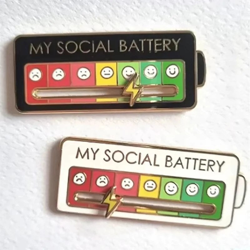 Mood Expression Pins funny alloy brooches on clothes for men and women
