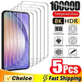 5Pcs tempered glass screen protector for Samsung Galaxy A series smartphones