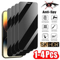 Privacy screen protector for iPhone 14 13 11 12 Pro Max Mini and iPhone 15 16 17 XS MAX anti-spy glass