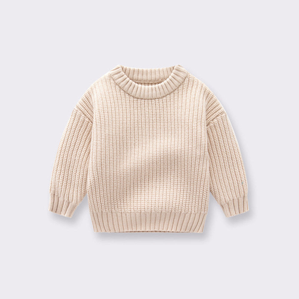 MyKids-USA® Baby Solid Color Handknit Design Quality Pullover Loose Sweater